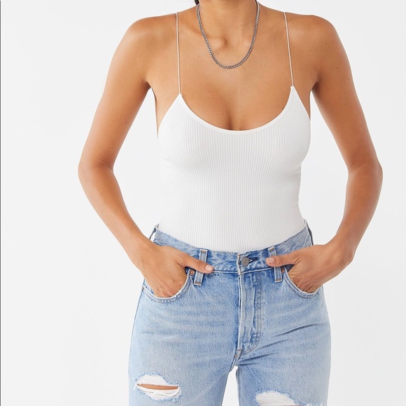 Urban Outfitters Tops - White Ribbed Body Suit